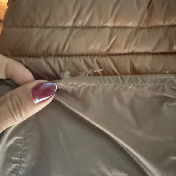 Michael Kors Women's Brown Puffer Jacket with Faux Fur Collar - Picture 11 of 11